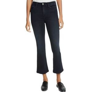 Frame Denim Dark Blue Velvet Le Crop Mini Boot Jeans W 26 L 25.5